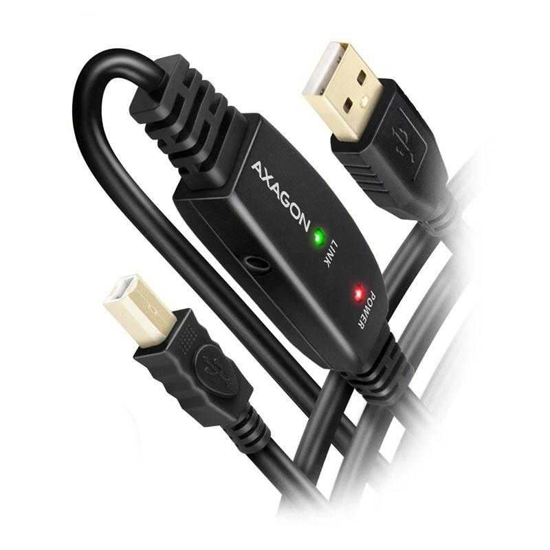 Kaabel Axagon ADR-220B USB 2.0 A-M -> B-M, 20 m
